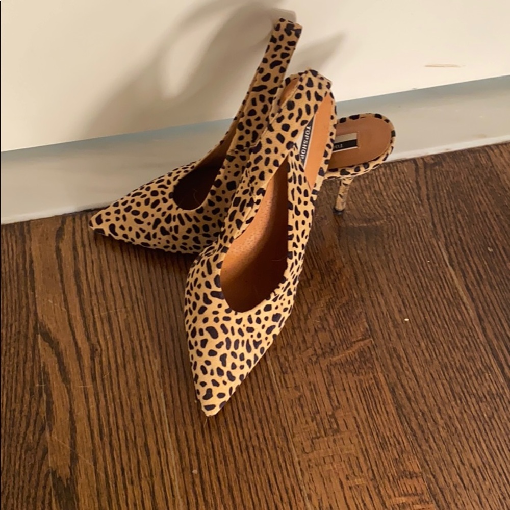 Leopard print high heels